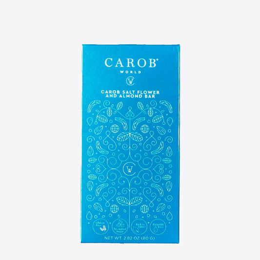 Tableta de Algarroba, Flor de Sal y Almendra Carob World 80g