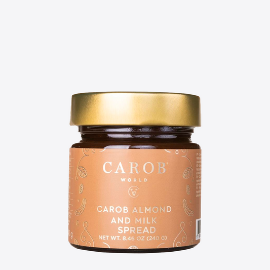 Creme de Barrar Carob, Almond and Milk Carob World 240g