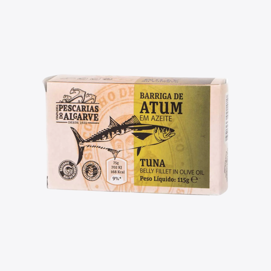 Conserva Barriga de Atum em Azeite - Ventresca - Pescarias do Algarve 115g